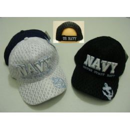 Us Navy Air Mesh Hat [navy Emblem On Bill]
