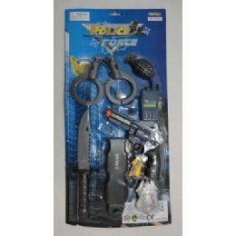 72 Pieces Police Force Justice Set With Sound Effects - Toy Weapons