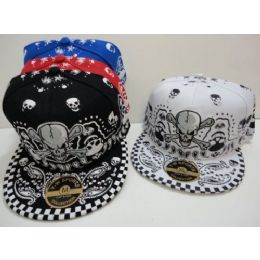 Fitted Paisley Skull Hat