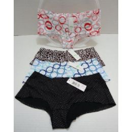 96 Pieces Ladies PantieS-Circles & Prints - Womens Panties & Underwear