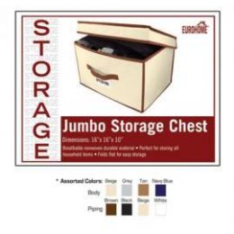 24 Pieces 16" X 16" X 10" Large Storage Chest -4 Assorted Colors - Storage Holders and Organizers