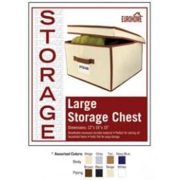 16 Pieces 12" X 16" X 10" Jumbo Storage Chest -4 Assorted Colors - Storage Holders and Organizers