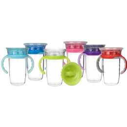 48 pieces Nuby NO-Spill Edge 360 Cup With Removable Handles. 10 Oz/ 300ml - Baby Accessories