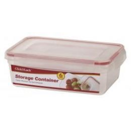 24 Pieces 6 Piece Plastic Assorted Container With Click And Lock Lids - Food Storage Containers