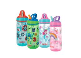 12 pieces Nuby 2-Pack FliP-It Active Printed Cup With Hard Straw (pp), 18oz - Assorted Designs - Baby Accessories