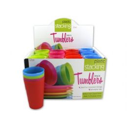 72 Wholesale Plastic Stacking Tumblers