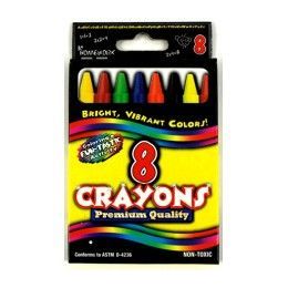 48 Wholesale Crayons 8 Pack - Boxed - Asst. Colors