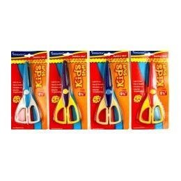 48 Wholesale ScissorS- CrafT- 6.5"- Zig Zag CuT- Carded Asst. Colors