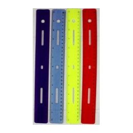 288 Wholesale Flex Ruler 12" Asst ColorS- Boxed