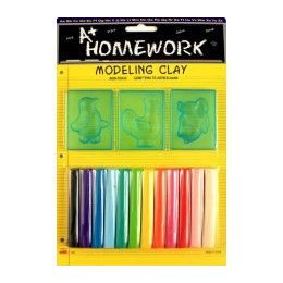 48 Pieces Modeling Clay And Molds Set 12 Assorted Clay Sticks - Clay & Play Dough