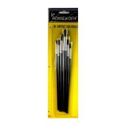 48 Wholesale Paint Brushes - 6 Ct. Asst.sizes - Carded