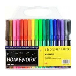 48 Wholesale Water Color Markers - 18 Pk - Fine Point - Asst. Colors