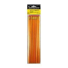 48 Wholesale Pencils - No. 2 - 6 Pk - Hang Card