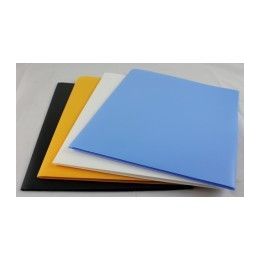 100 Pieces Two Pocket Folders -Plastic -8.5"x11" Size PapeR-Asstd Colors. - Folders and Report Covers