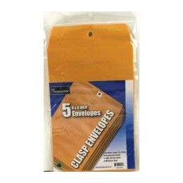 48 Pieces Clasp Envelopes - 6" X 9" - 5 Pack - Wrapped - Envelopes