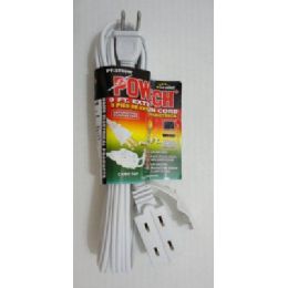 100 Pieces 9' White Extension Cord - Chargers & Adapters
