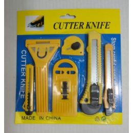 144 Pieces 6pc Utility Knife Set [snap -Off Blade] - Tool Sets