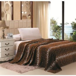 16 Pieces Leopard Print Micro Plush Blanket King Size - Fleece & Sherpa Blankets