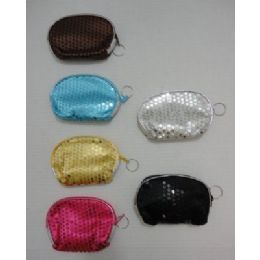 36 Units of Sequin Change Purse - Leather Purses and Handbags