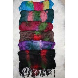 72 Units of Ladies Trendy Button Scarf - Winter Scarves