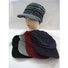 48 Pieces Ladies Croche Like Winter Hat - Fashion Winter Hats