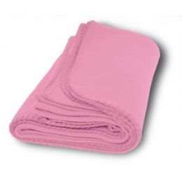 36 Wholesale Promo Fleece Blankets In Pink