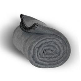 24 Bulk Fleece Blankets In Charcoal