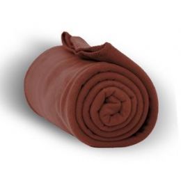 24 Bulk Fleece Blankets In Cocoa