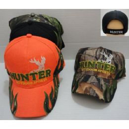 72 Wholesale HunteR-Outdoor Sports Camo Hat