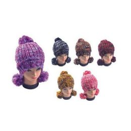 36 of Multicolor Hat With Pom Poms