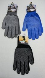 60 Pairs Sports Gloves With Gripper PalM--Assorted Colors - Knitted Stretch Gloves