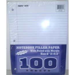 48 Wholesale 100 Pack Binderpaper