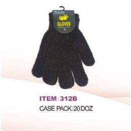 240 Pairs Winter Magic Glove Black - Knitted Stretch Gloves