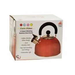 8 Wholesale 2.5 Qt Whistling Stainless Steel Tea Kettle In Colors