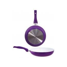 8 Units of 8 Inch Ceramic Fry Pan Purple - Frying Pans and Baking Pans