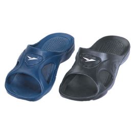 36 Wholesale Men's Sandals In Black And Blue