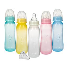 72 Wholesale Nuby Tinted Conventional Bottle, 8 oz