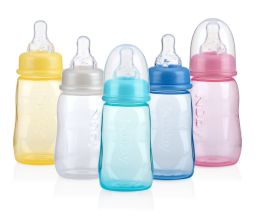 72 pieces Nuby Tinted Conventional Bottle, 4 oz - Baby Bottles