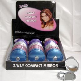 144 Wholesale Compact Mirror On Counter Display