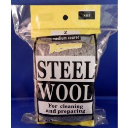 24 Pieces No 2 Steel Wool Medium Coarse - Scouring Pads & Sponges