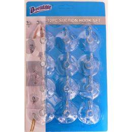 72 Pieces Suction Hook Set Of 12 - Hooks