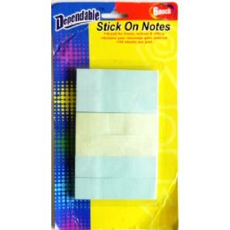 144 Pieces Stick On Notes 6 Pack - Notebooks