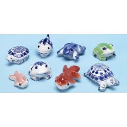 48 Pieces Porcelain Sea Animals - Fishing Items