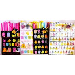 144 Pieces Medium Birthday Gift Bags - Gift Bags
