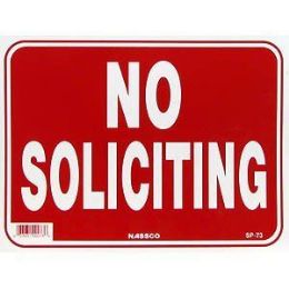 24 Pieces No Soliciting Sign - Signs & Flags