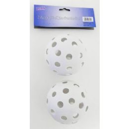 24 Wholesale 12 Inch Plastic Softball Size Practice Balls