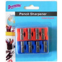 48 Pieces Pencil Sharpener Value 8 Pack - Pencil Boxes & Pouches