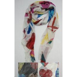 72 Units of Fashion ScarF--Assorted Large Hearts - Winter Scarves