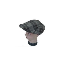 72 Wholesale Mens Beret With Lining Assorted Colors