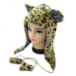 36 Wholesale Short Animal Hat Cheeta